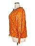 Terra & Sky 100% Polyester Orange 3/4 Sleeve Blouse Size 4X - photo 5