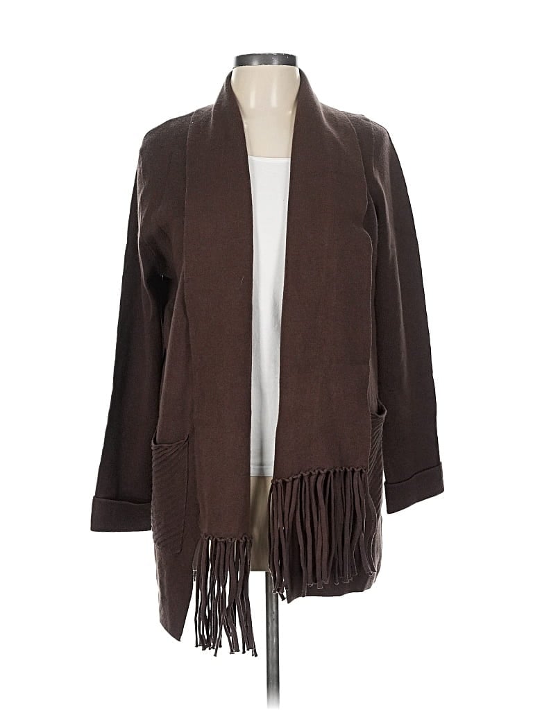 Pre-owned T Tahari Cardigan Sweater In Brown