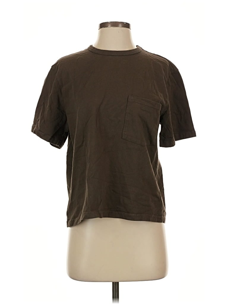 Pre-owned American Giant Short Sleeve T-shirt In Brown