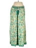 Devi 100% Polyester Paisley Green Casual Pants One size - photo 1