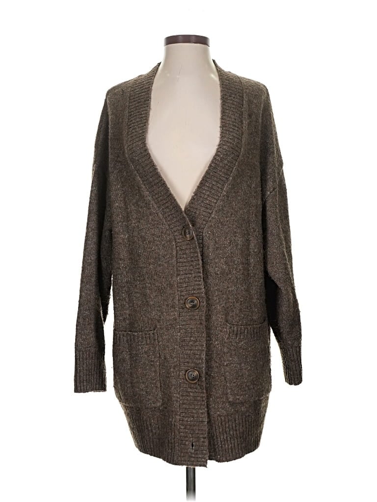 Pre-owned Mng Cardigan Sweater In Brown