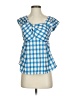 Shein Blue Short Sleeve Blouse Size S - photo 1