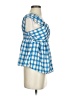 Shein Blue Short Sleeve Blouse Size S - photo 4
