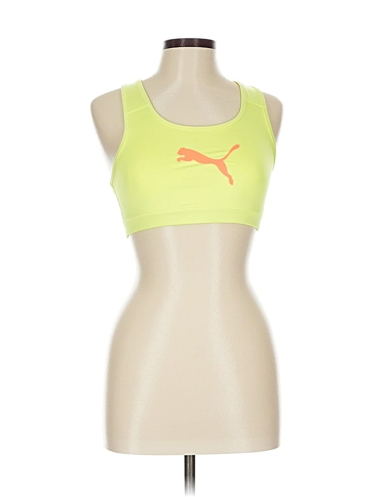 Pre-owned Puma Sports Bra In Yellow