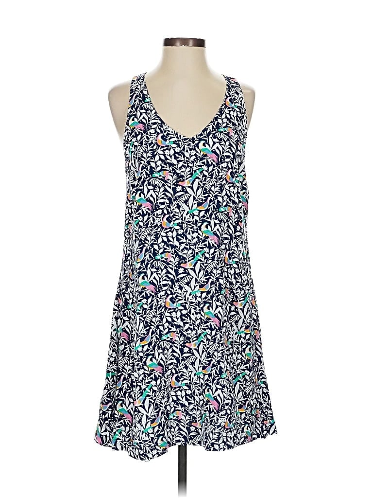 Pre-owned Ann Taylor Loft Casual Dress In Blue