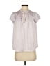 Paige 100% Polyester Gray Short Sleeve Blouse Size XS - photo 1