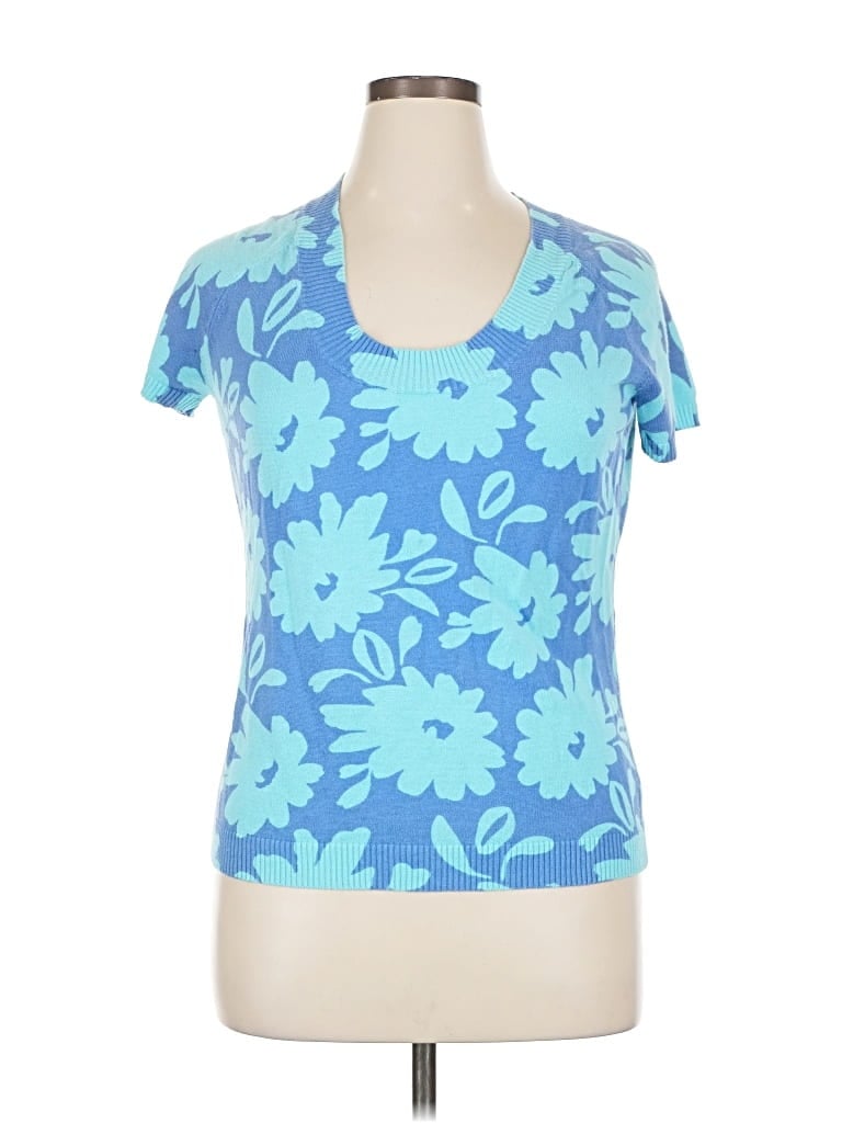 Pre-owned New York And Company Cardigan Sweater In Blue