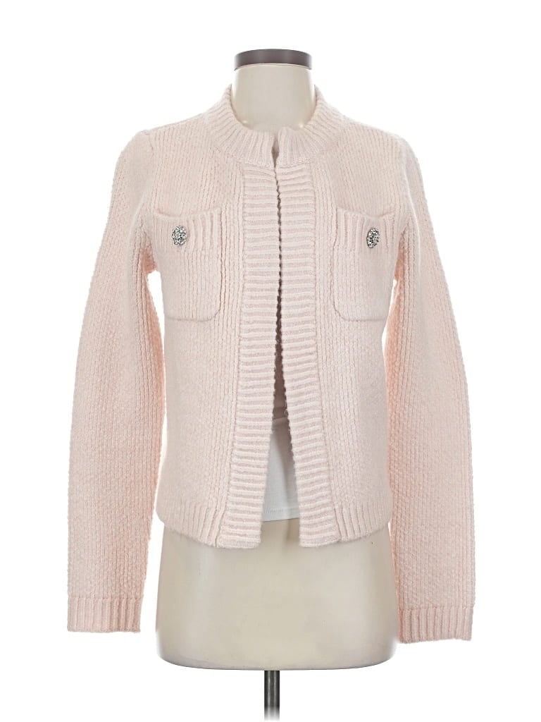 Pre-owned Ann Taylor Cardigan Sweater In Pink