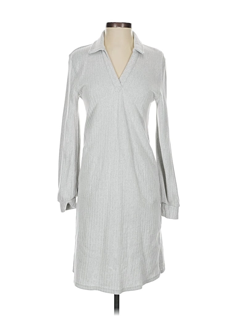 Pre-owned Ann Taylor Loft Outlet Casual Dress In Silver