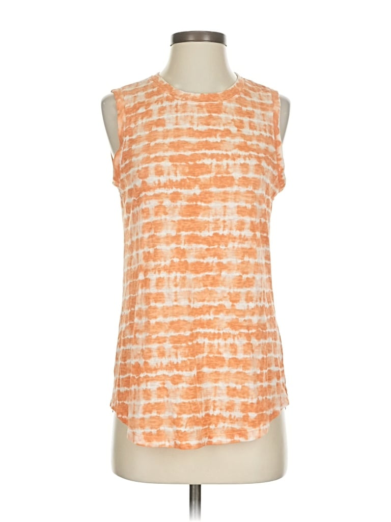Pre-owned Athleta Sleeveless T-shirt In Orange