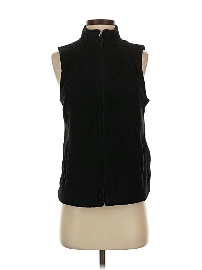 Pre-owned Croft & Barrow Vest In Black