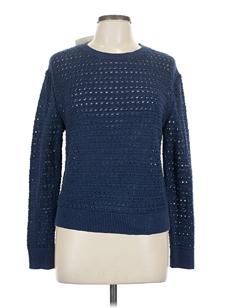 Pre-owned Banana Republic Factory Store Pullover Sweater In Blue