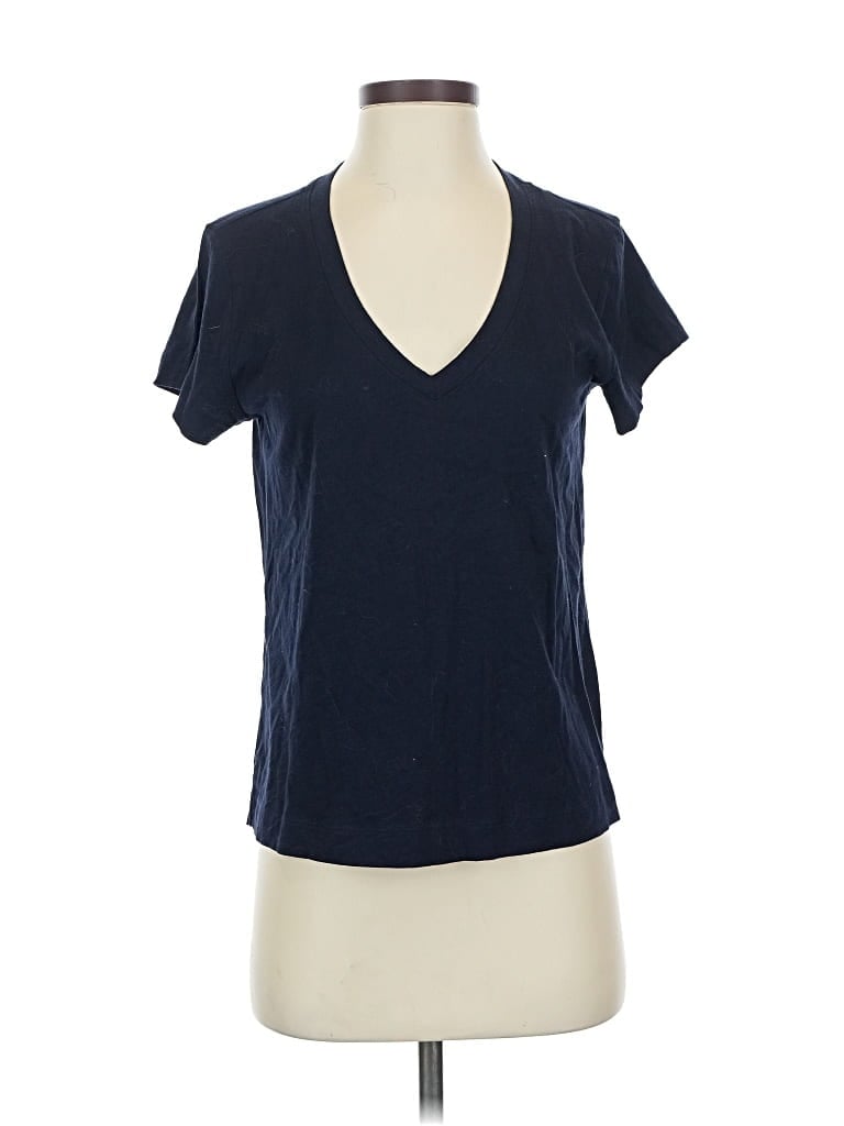 Pre-owned Ann Taylor Loft Short Sleeve T-shirt In Blue