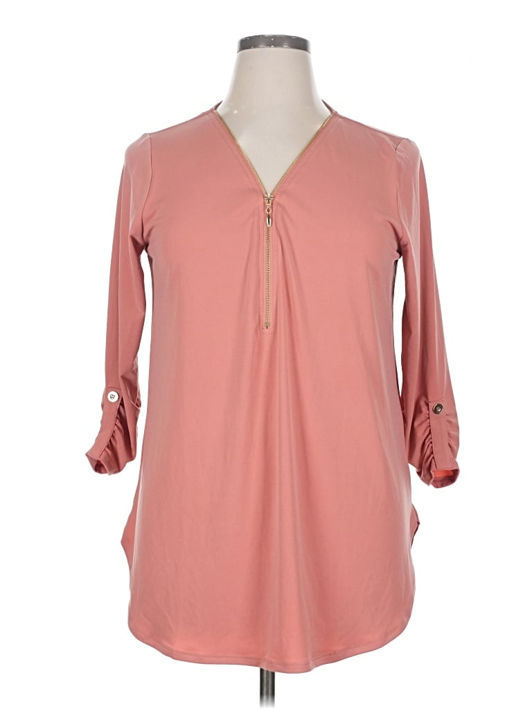 Pre-owned Zenana Casual Dress In Pink