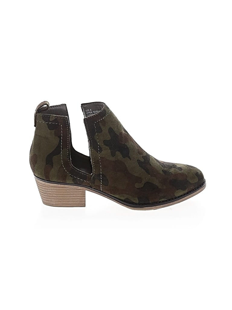 Pre-owned Olivia Miller Ankle Boots In Green