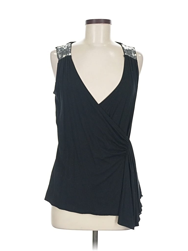 Pre-owned Reitmans Sleeveless Blouse In Black