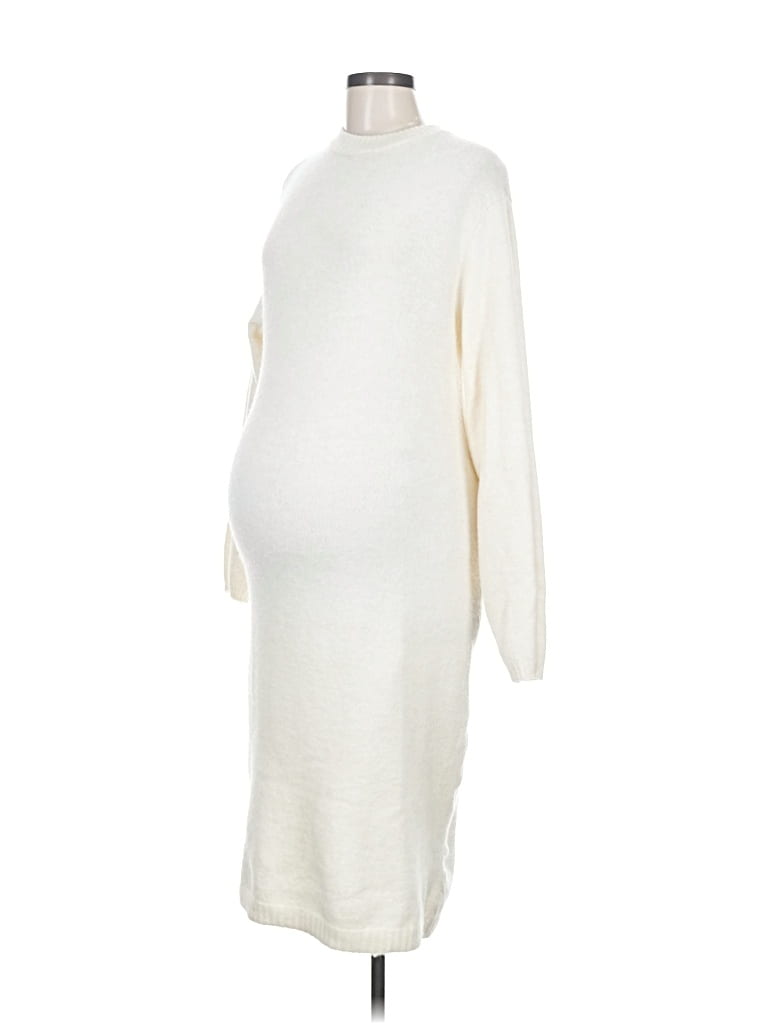 Pre-owned H&m Mama Casual Dress In White