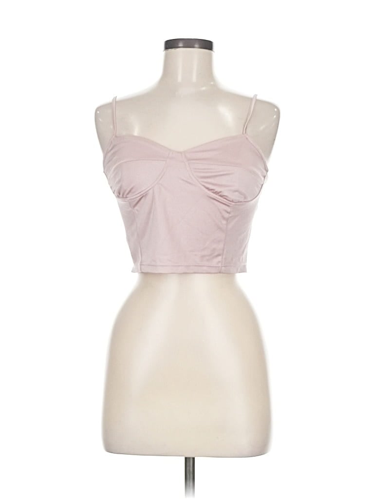Pre-owned Love Tree Sleeveless Top Pink Sweetheart Neckline Tops