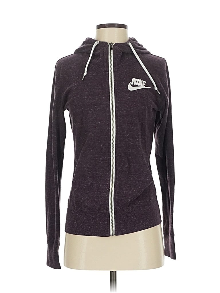 Pre-owned Nike Zip Up Hoodie In Purple
