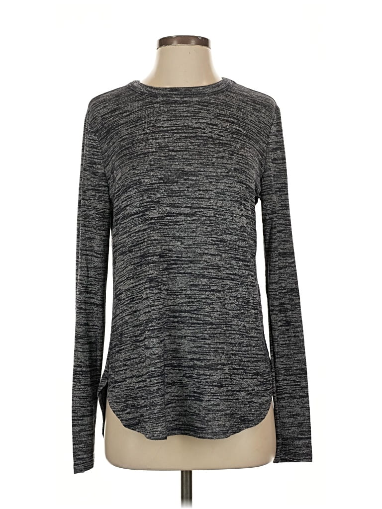 Pre-owned Banana Republic Long Sleeve T-shirt In Gray