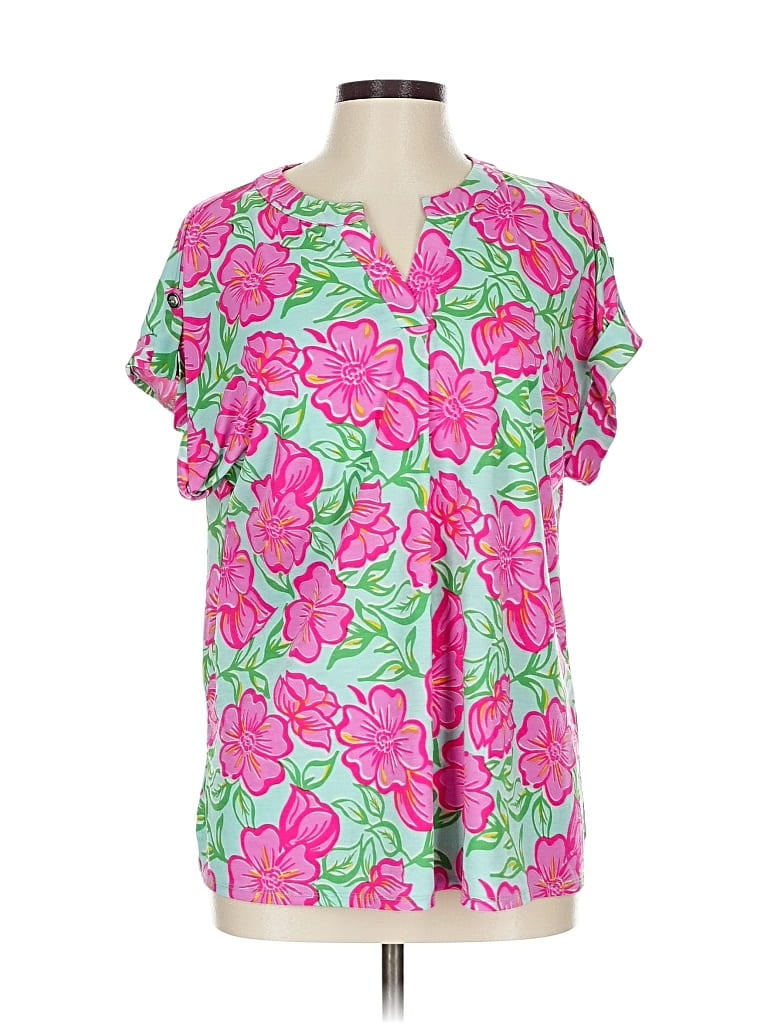 Pre-owned Dear Scarlett Short Sleeve T-shirt In Pink