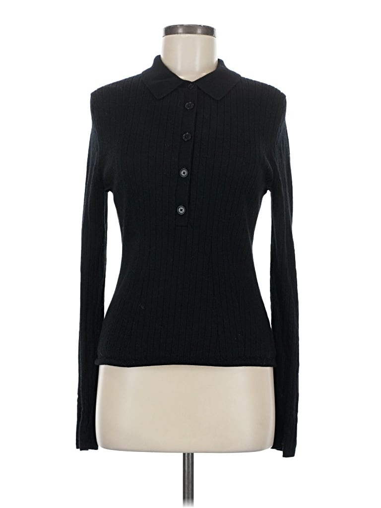 Pre-owned Banana Republic Wool Pullover Sweater In Black