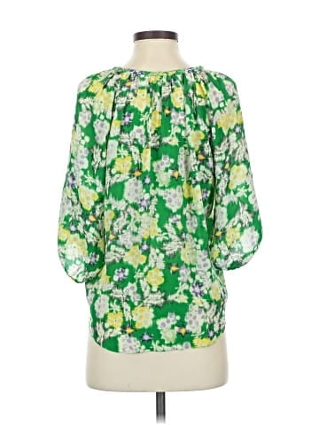 Rebecca Taylor 3/4 Sleeve Silk Top (view 2)