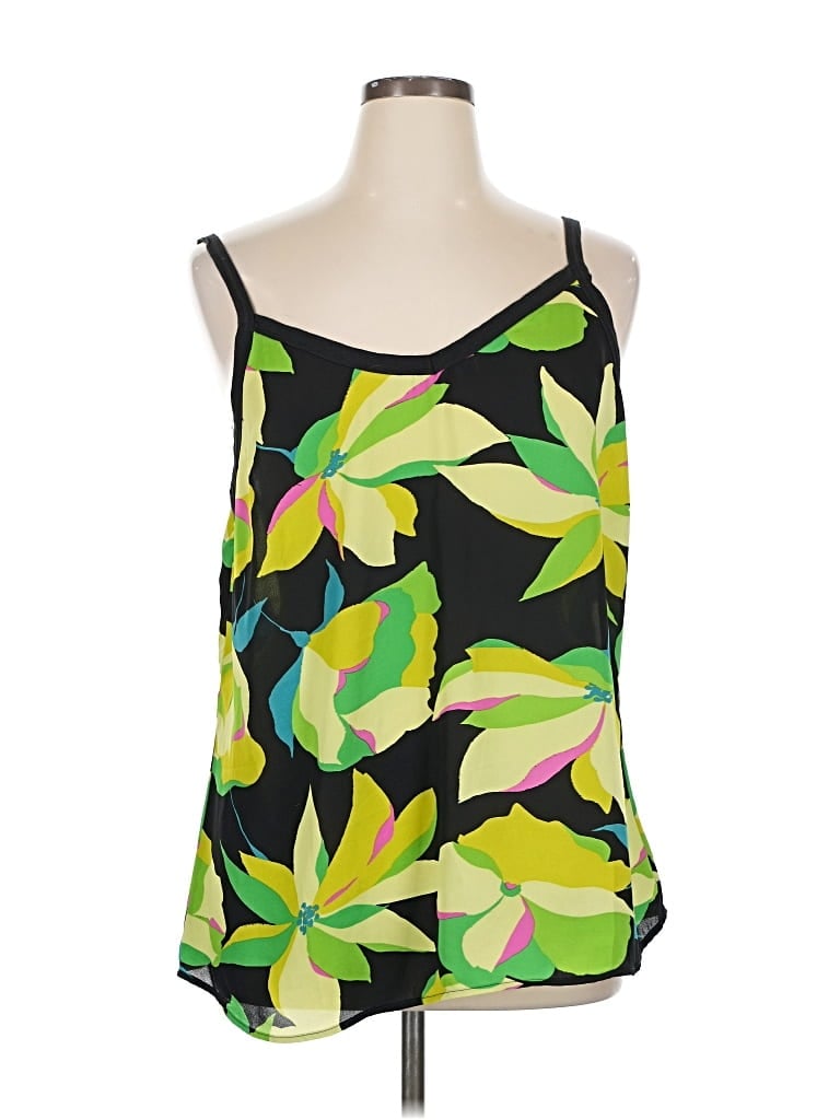 Pre-owned Cabi Sleeveless Top Green Scoop Neck Tops