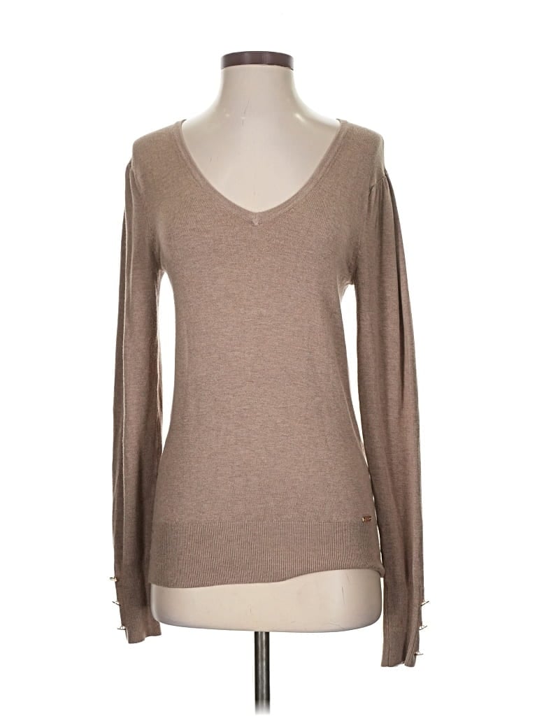 Pre-owned T Tahari Pullover Sweater In Brown