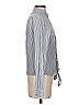 Banana Republic Stripes Gray Long Sleeve Blouse Size S - photo 4