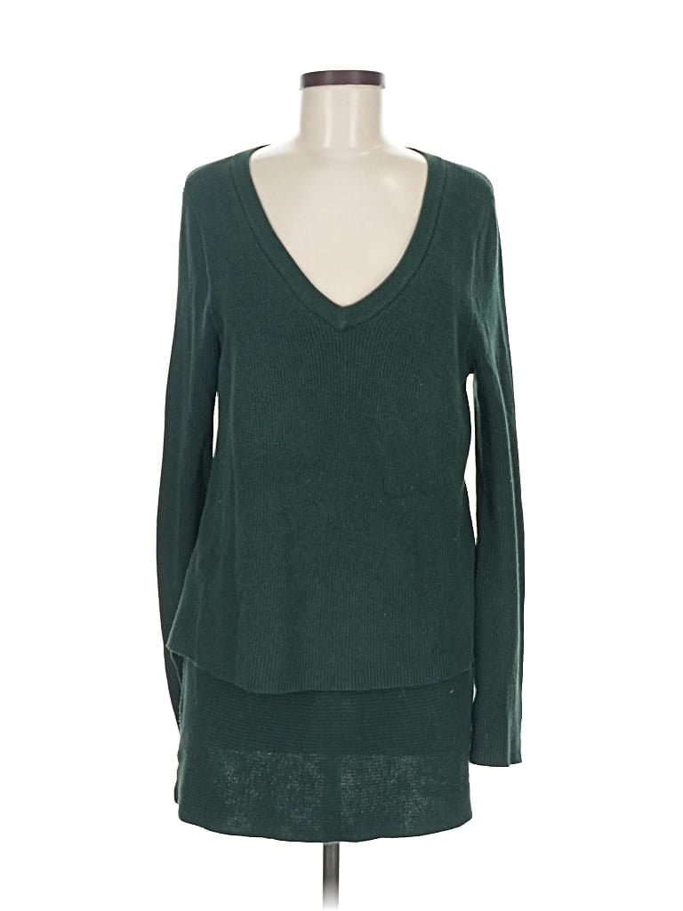 Pre-owned Market & Spruce Pullover Sweater In Green