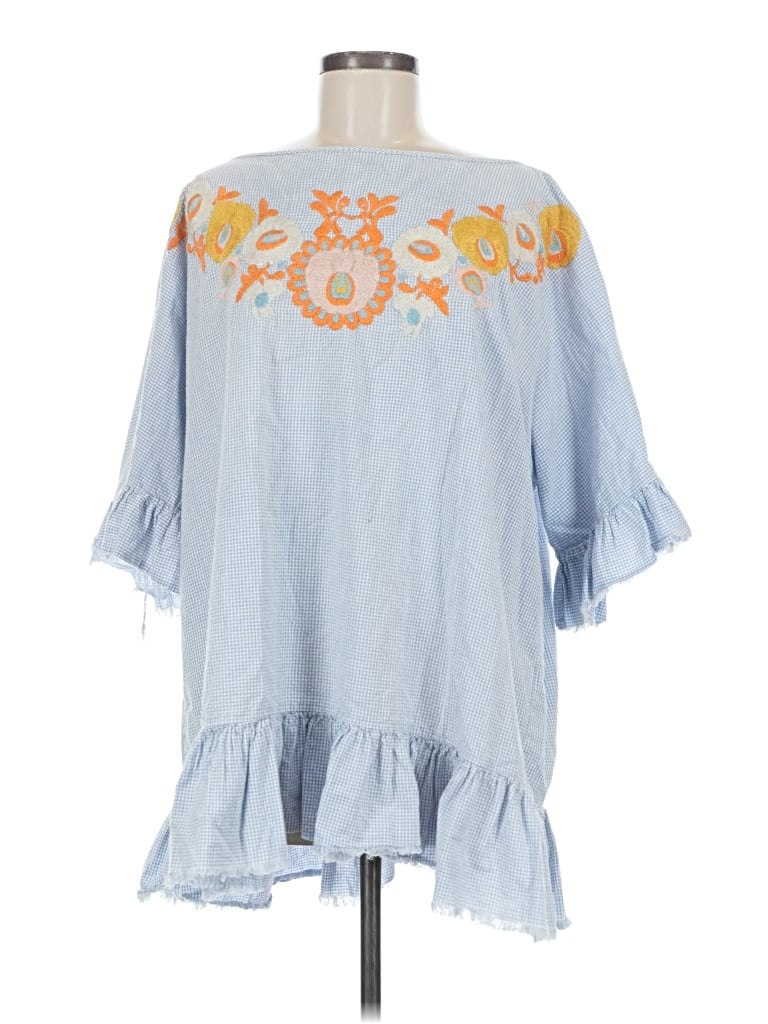 Pre-owned Zara Kimono In Blue