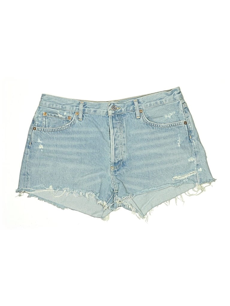Pre-owned Agolde Denim Shorts In Blue