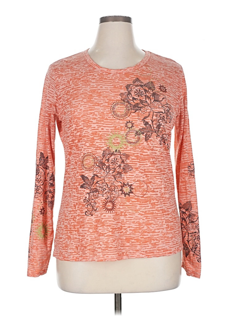 Pre-owned Aventura Long Sleeve T-shirt In Orange