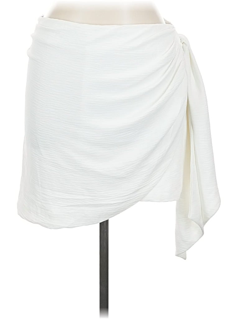 Pre-owned Mahina Casual Skirt In White
