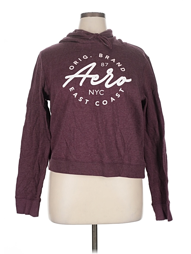 Pre-owned Aéropostale Sweatshirt In Burgundy