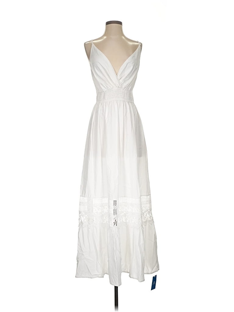 Pre-owned Cupshe Casual Dress In White
