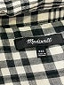 Madewell Houndstooth Gray Short Sleeve Blouse Size XXS - photo 7