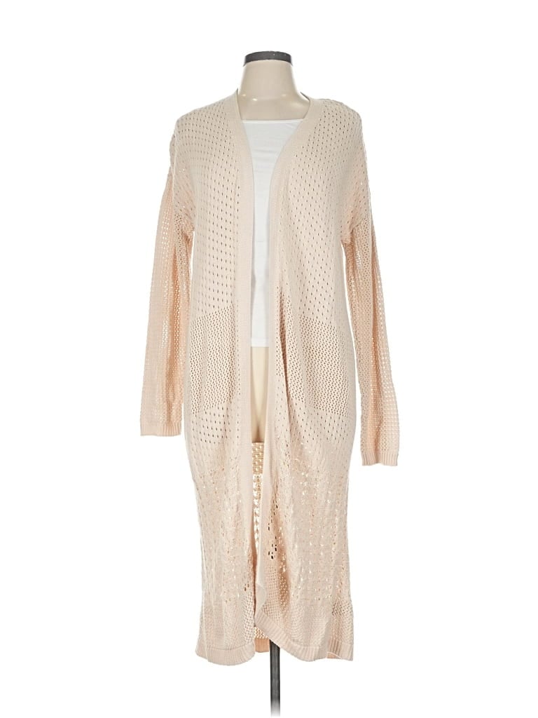 Pre-owned Marled By Reunited Cardigan Sweater In White