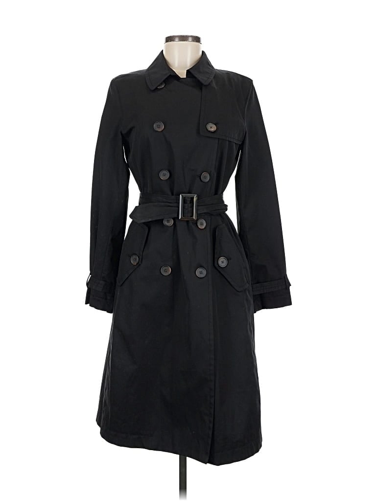 Pre-owned Banana Republic Trenchcoat In Black