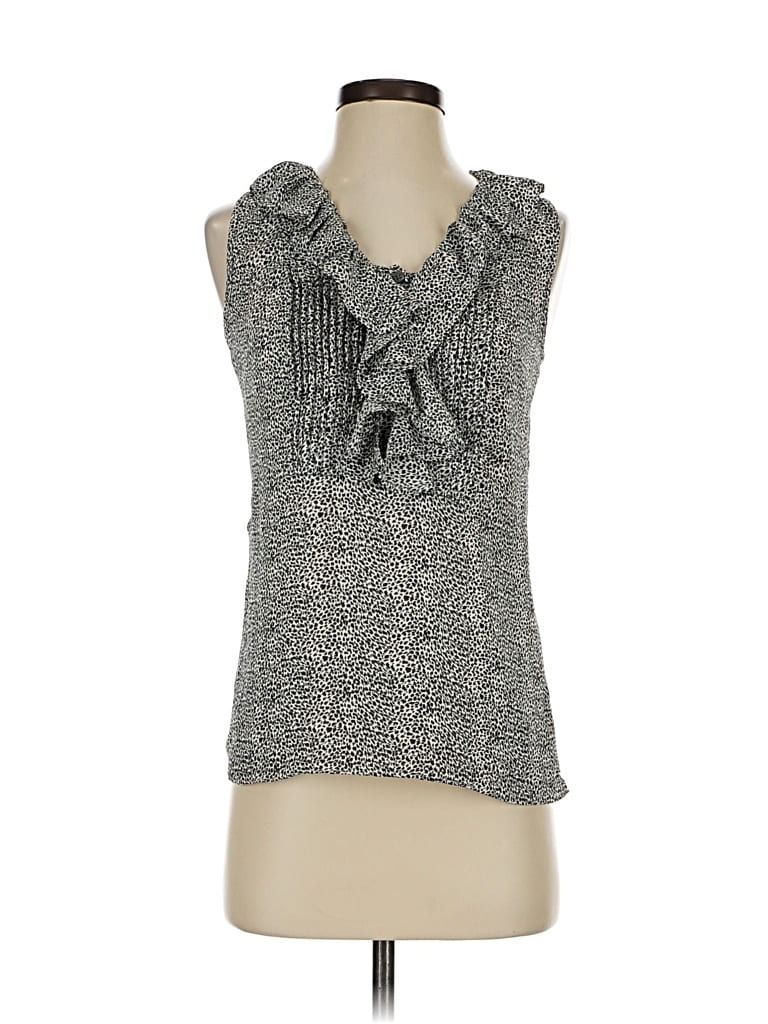 Pre-owned Banana Republic Sleeveless Blouse In Gray