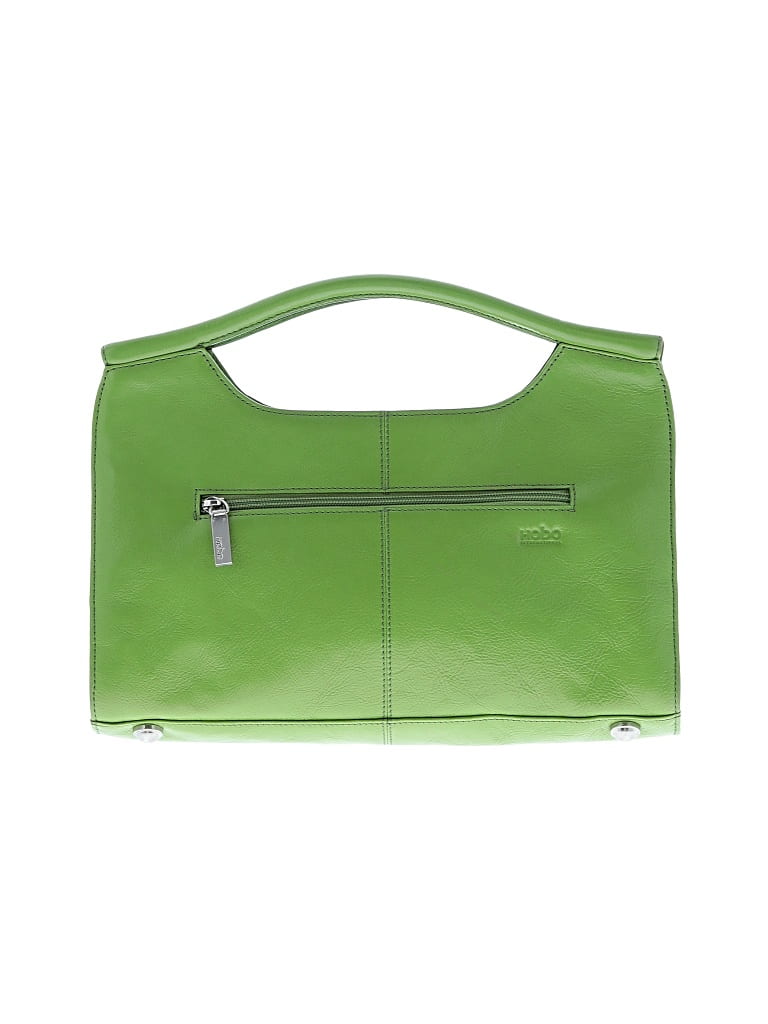 Pre-owned Hobo International Hobo Bag International Leather Clutch In Green