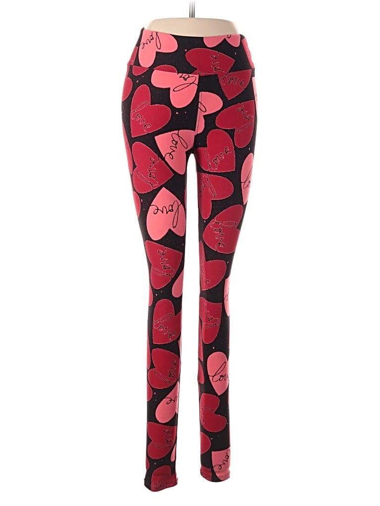Pre-owned Lularoe Leggings In Red