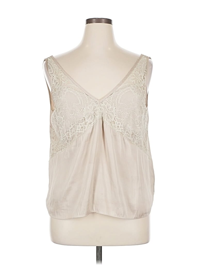 Pre-owned H&m Sleeveless Blouse In White