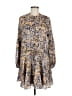 VICI 100% Polyester Print Brown Casual Dress Size M - photo 1