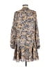 VICI 100% Polyester Print Brown Casual Dress Size M - photo 2