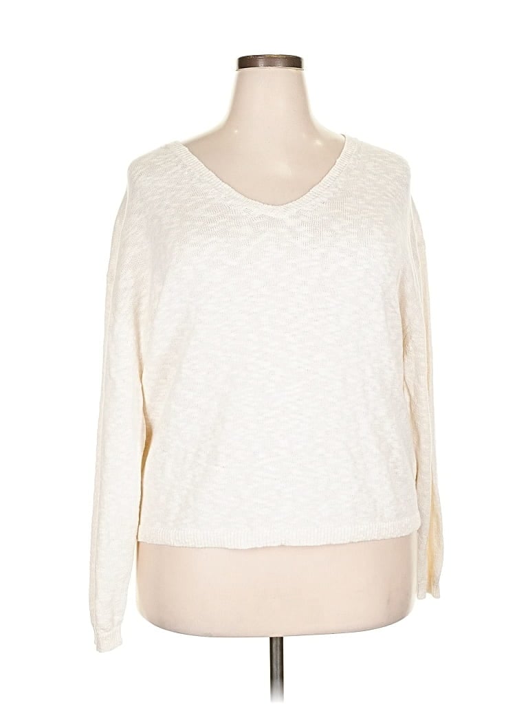 J.crew Factory Store Pullover Sweater In White
