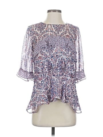Rebecca Taylor 3/4 Sleeve Silk Top (view 1)