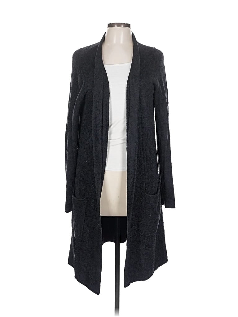 Pre-owned Barefoot Dreams Cozychic Lite Cardigan Sweater In Gray