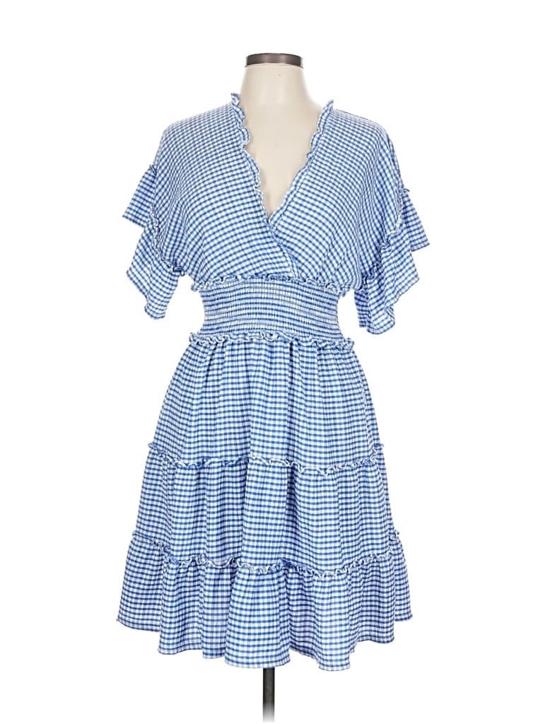 Pre-owned Max Studio Casual Dress In Blue